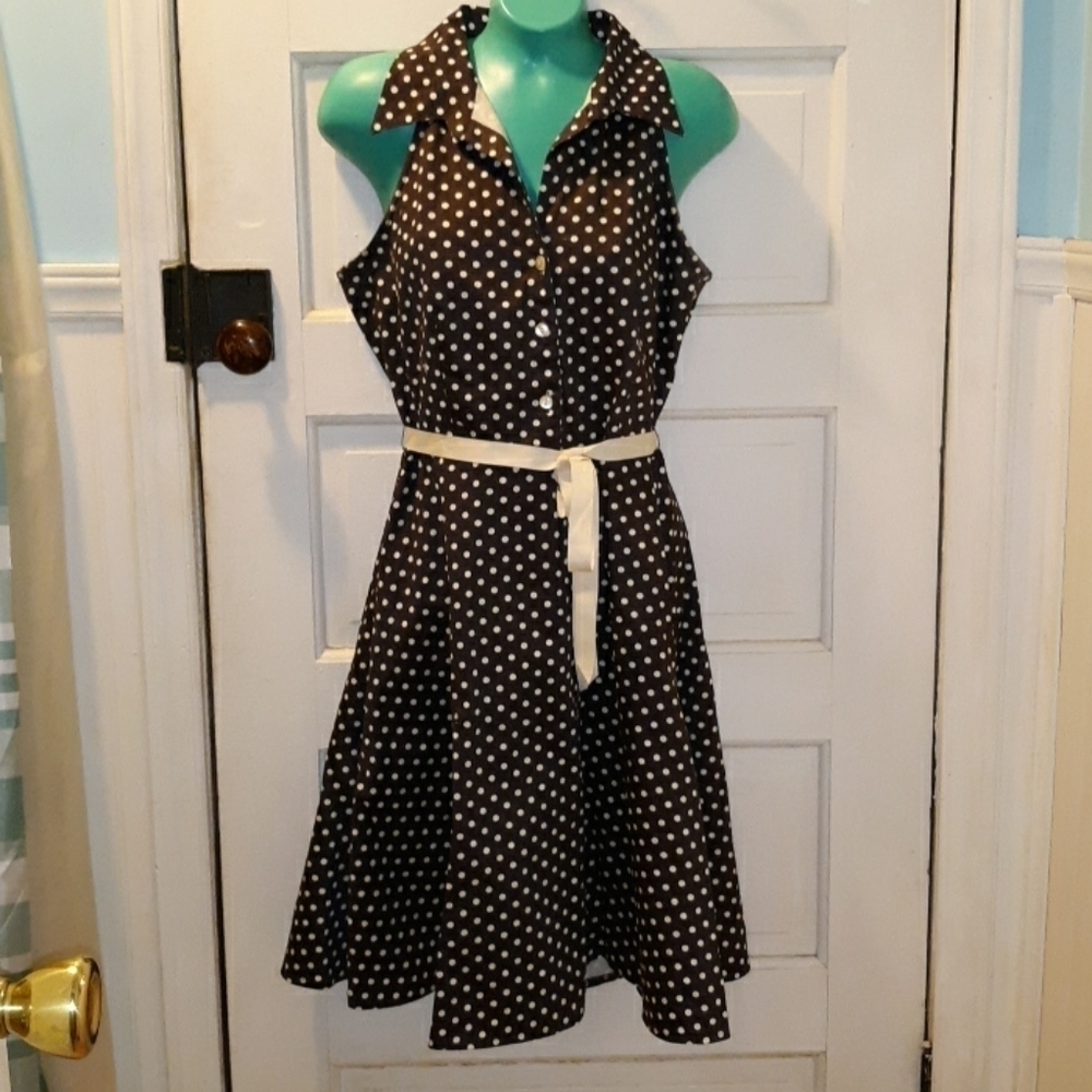 By Ltd. Brown boho vintage style summer dress